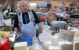 Armenia - Yerevan Market - Cheese