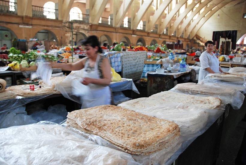 Armenia - Yerevan Market - Lavash