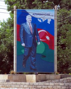 Azerbaijan - Road to Quba - Aliyev Billboard