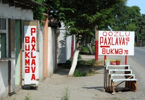 Azerbaijan - Road to Quba - Pakhlava Shop