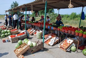 Azerbaijan Travel - Quba - Roadside Vendors