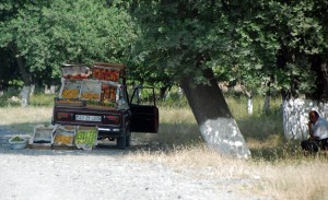 Azerbaijan Travel - Quba - Roadside Vendors