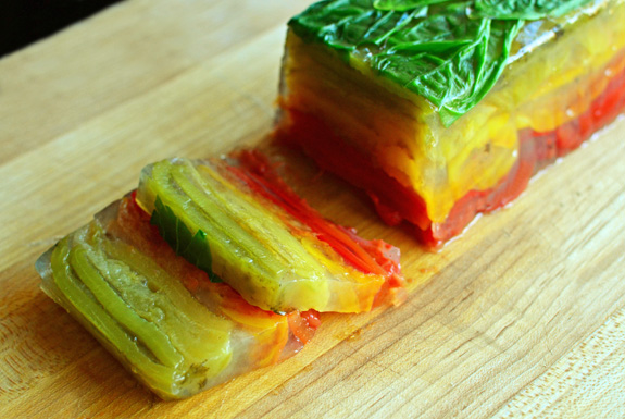 Summer Vegetable Terrine - Peppers and Tomatoes