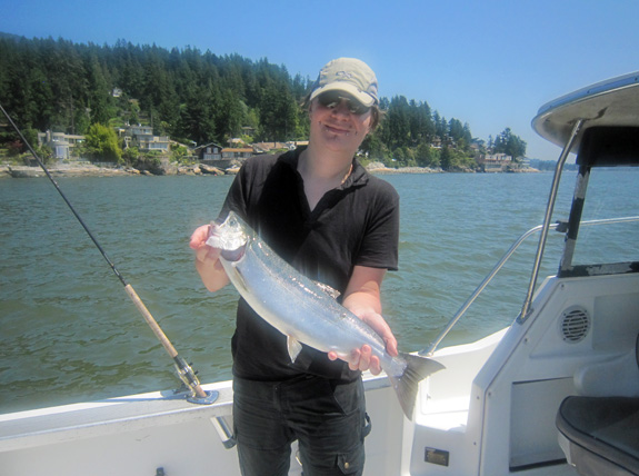 Vancouver Coho Salmon Fishing - Crab-Stuffed Salmon Paupiette and Salmon Brandade