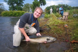 Fishing the Salmon River - Douglaston Salmon Run