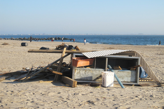 Brighton Beach after Hurricane Sandy