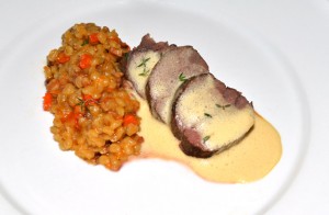 Latvian Hare - Sautéed Loin, Blackcurrant Balzam, Barley