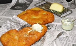 Hungarian Food - Lángos