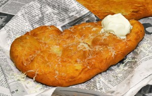 Hungarian Food - Lángos