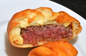 Hungarian Food - Langos Goulash Burger