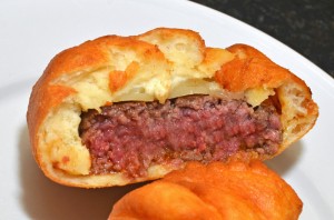 Hungarian Food - Lángos Goulash Burger