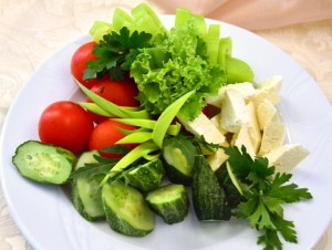 Cricova Winery - Lunch - Vegetables and Brinza