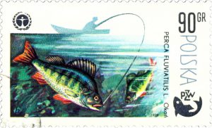Polish Post Stamp - Perch