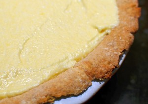 Blueberry Pie with Sour Cream and Vodka Chiboust Cream