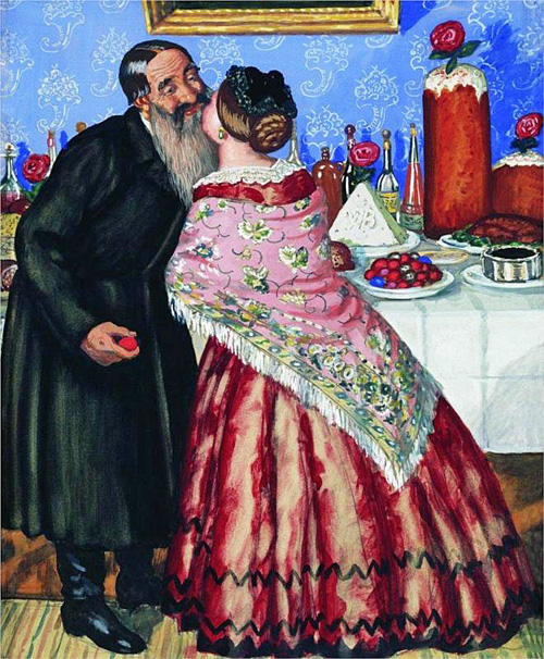 Kustodiev - Easter Greetings (1912)