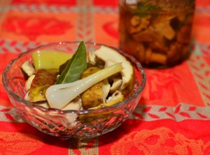 Russian Food - Marinated Mushrooms