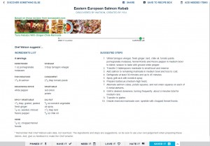 Chef Watson - Eastern European Salmon Kebab