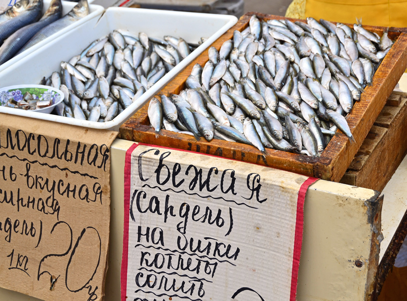 Ukraine - Odessa - Privoz Market - Seafood