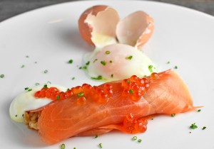 Russian Food - Blini With Smoked Salmon