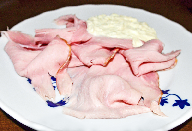 Prague - Mala Strana - Lokál - Prague Ham with Creamy Whipped Horseradish