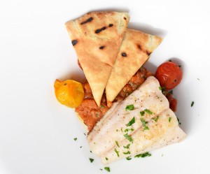 Grilled Pike, Liberland Ajvar and Flatbread