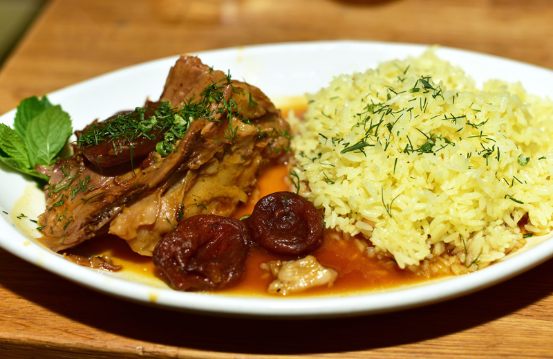 Uzbek Cuisine - Uma's - Roasted Leg of Lamb