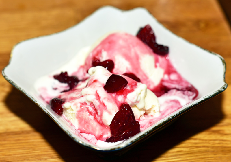 Uzbek Cuisine - Uma's - Sour Cherry Ice Cream