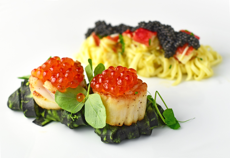 Pasta-Caviar Duo