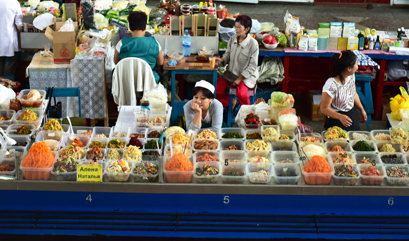 Almaty Green Market - Koryo-Saram Vendors