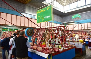 Almaty Green Market - Horse Meat