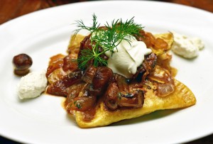 Doma Na Rohu - Mushroom Pierogi