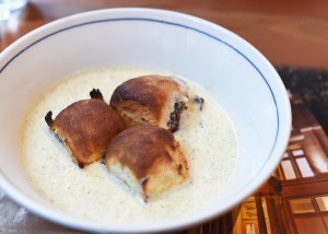 Czech Cuisine - Bohemian Spirit - Prune Buns with Vanilla Sauce