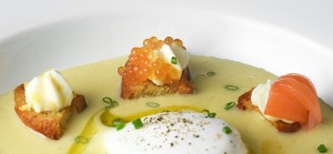 Potato Cream, Poached Egg, and Lake Trout Variations