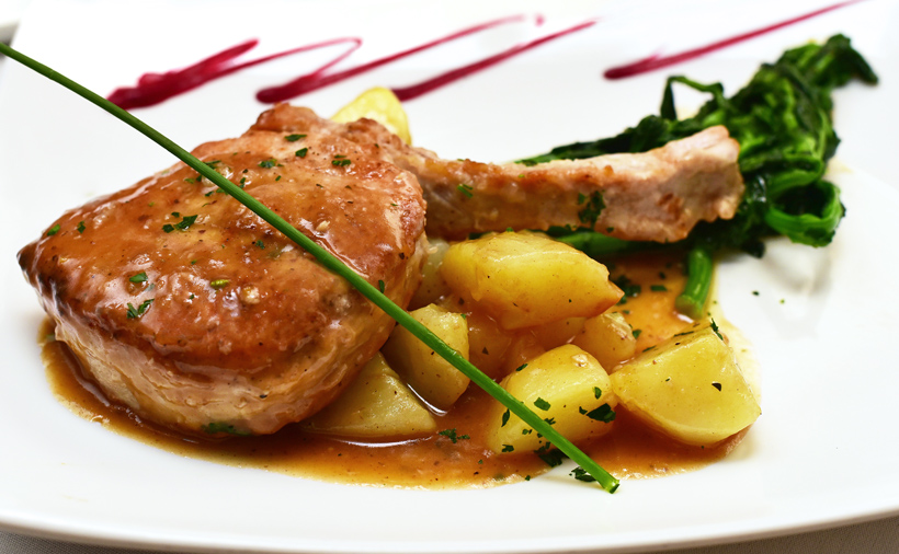 New Rochelle - Dubrovnik Restaurant - Pork Chop Samobor Style
