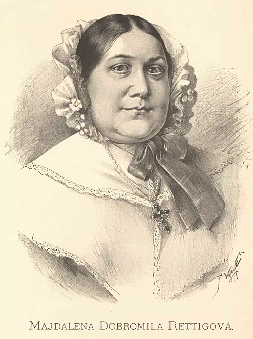 Portrait of Magdalena Dobromila Rettigová by Jan Vilímek