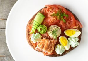 Czech Cuisine - Giant Trout and Salmon Chlebíček