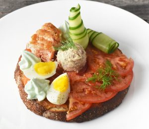 Czech Cuisine - Giant Trout and Salmon Chlebíček