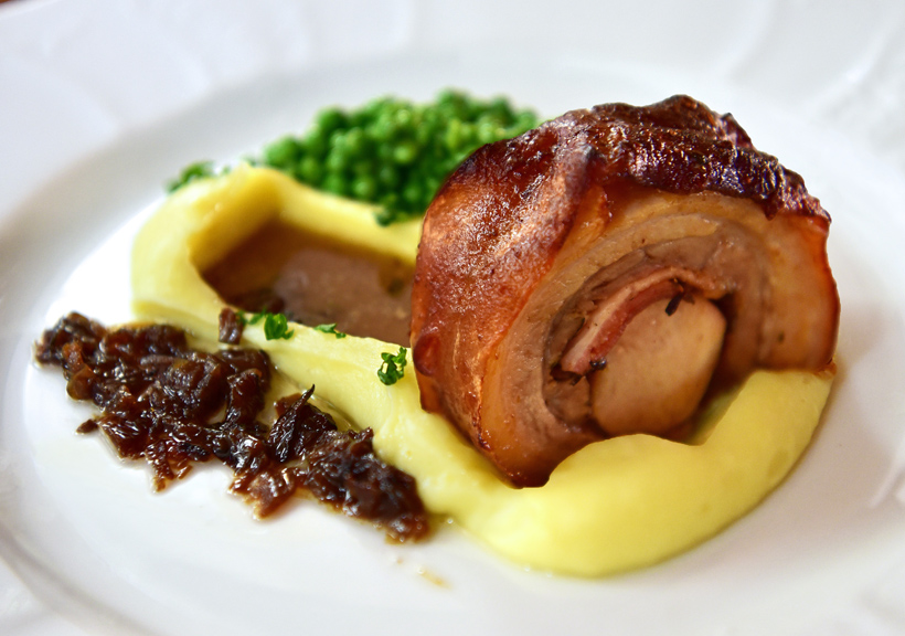 Czech Republic - Lednice - Grand Moravia Restaurant - Roasted Suckling Pig