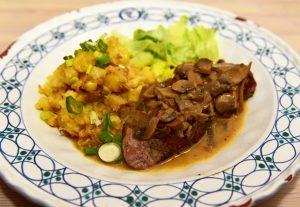 Czech Republic - Mikulov - Marcel Ihnačák Restaurant - Veal Steak, Mushrooms