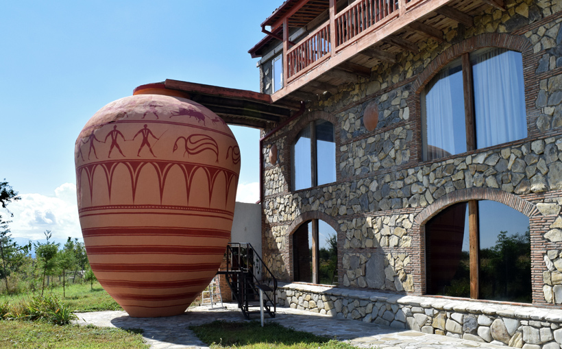 Qvevri and Qvevri Wine Museum in Napareuli, Kakheti