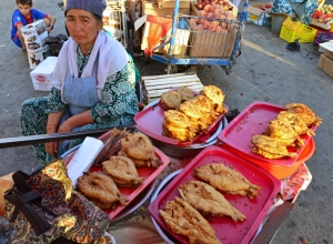 Samarkand - Siyob Bazaar - Fried Fish