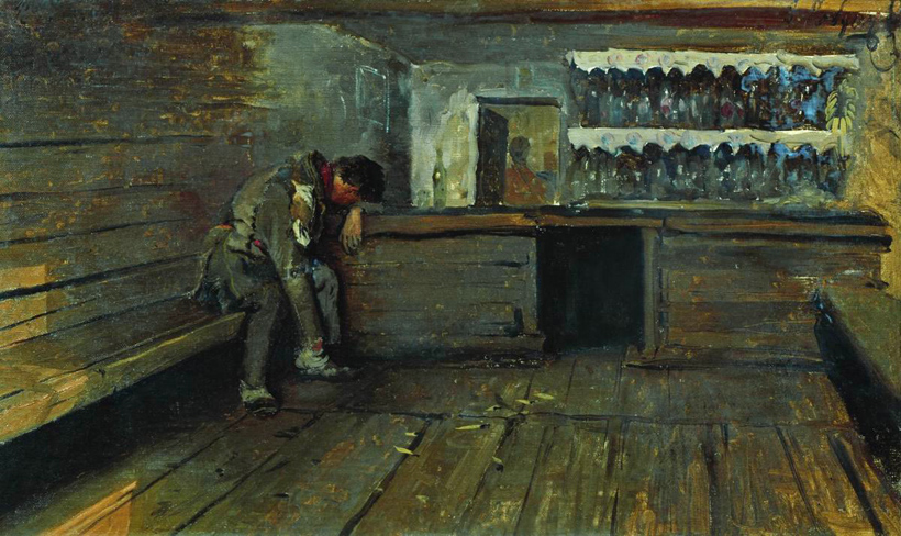 Andrei Petrovich Ryabushkin - The Tavern (1891)
