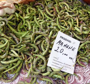 Zagreb - Dolac Market - Green Beans