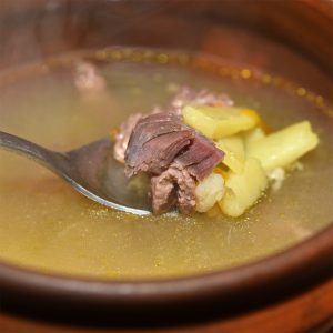 Lovozero - Bear's Corner Camp - Reindeer and Vegetable Soup