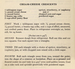 Cream Cheese Crescents