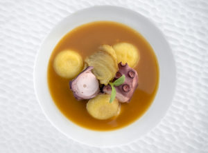 Restaurant 360 - Octopus / Fennel / Lime Ravioli / Fish Soup