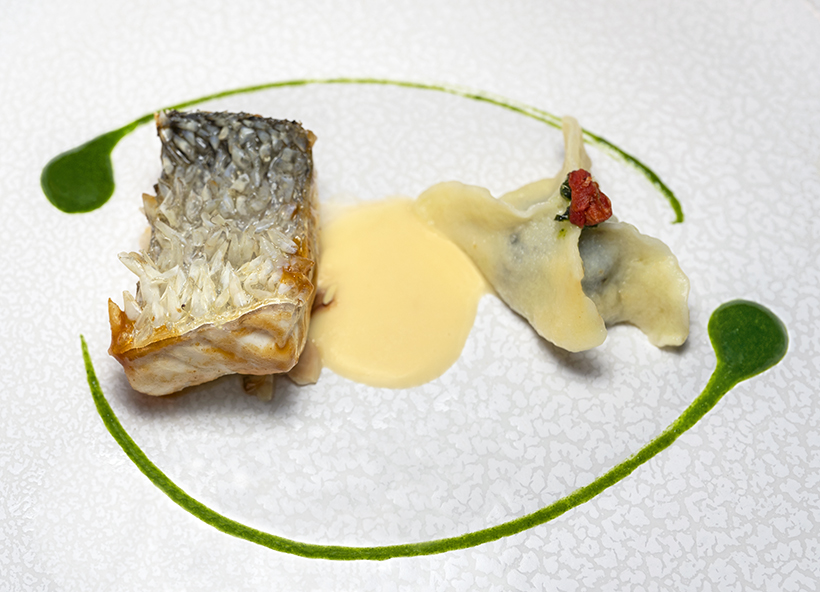 Restaurant 360 - Sea Bass - Smoked Mayo / Fagottini with Cuttlefish / Mussels