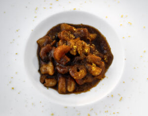 Draga di Lovrana - Gnocchi with Bottarga, Shrimp, and Tomato Sauce