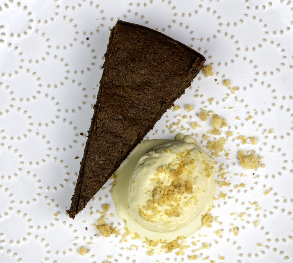 Istrian Cuisine - Chocolate-Olive Oil Cake and Truffle-Honey Ice Cream