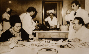 Tito and his wife in the kitchen of the White Villa